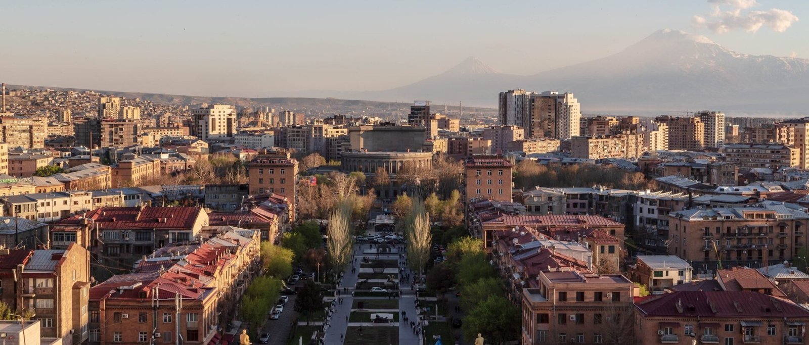 Yerevan skyline with Mount Ararat